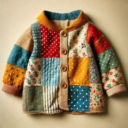 Patchwork Quilted Baby Overalls