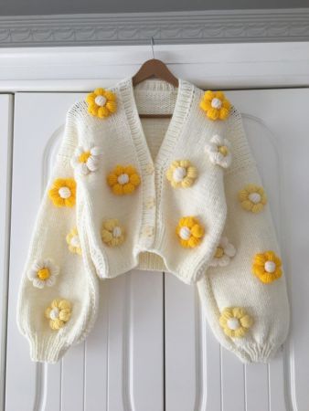 Cottage Houses Knit Cardigan